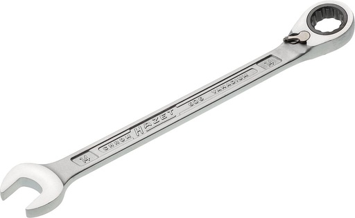 [606-14] Ratcheting combination wrench - Outside 12-point traction profile (606-14, HAZET)