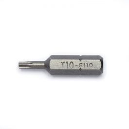 [6110] Antgalis žvaigždinis (TORX), kotas 1/4", L 30 mm, T10 (6110, GENIUS)