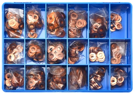 [60390505] Universal Injector Copper Washer Assortment 450 pcs. (60390505, PICHLER)