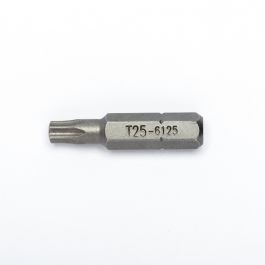 [6125] Antgalis žvaigždinis (TORX), kotas 1/4", L 30 mm, T25 (6125, GENIUS)