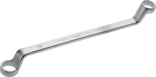 [630-20X22] Double box-end wrench, outside 12-point traction profile, 20 × 22 mm (630-20X22, HAZET)