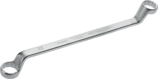 [630-24X26] Double box-end wrench, outside 12-point traction profile, 24 × 26 mm (630-24X26, HAZET)