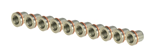 [6134410] Replacement Thread Bushings M9x1.25 with Copper Ring, 10 pcs. (6134410, PICHLER)