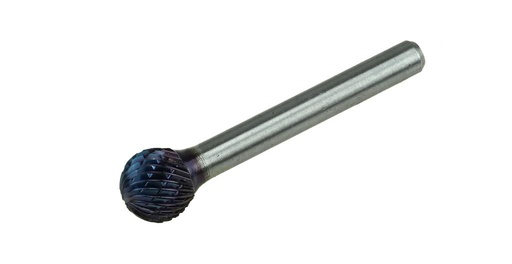 [67060013] Cietsakausējuma frēze 12 × 55 mm, lodes forma (KUD), krusteniskais zobojums, kāts 6 mm (67060013, PICHLER)