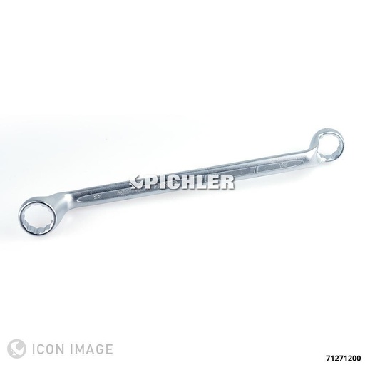 [71271200] Dvipusis žiedinis raktas, lenktas, 12×14 mm, Elo-Drive (71271200, PICHLER)