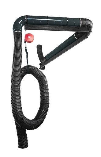 [64422] Exhaust extraction swing arm 8 m, Ø 150 mm, grey (64422, EUROLUBE)