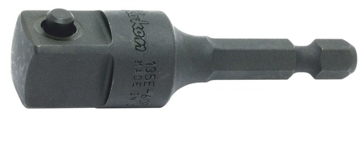 [72800359] Adapteris 1/4 collu sešstūra kāts – 1/2 collu ārējais kvadrāts, ar tapas fiksatoru (72800359, PICHLER)