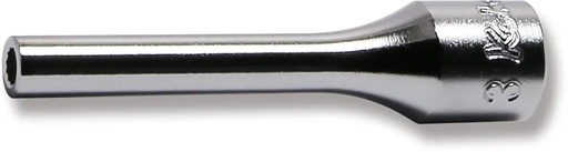 [72800643] Dziļā muciņa 1/4 collas, 12 šķautņu, 3 mm (72800643, PICHLER)