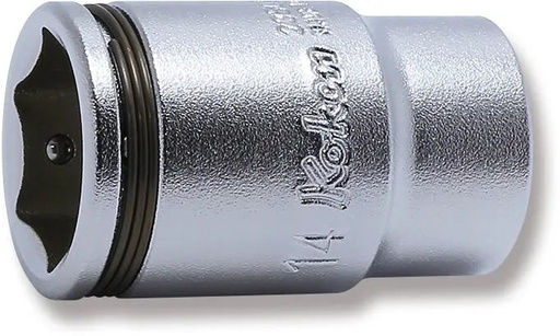 [72800682] Pusilgė galvutė 1/4 col. 14 mm su veržlės fiksavimu Nut Grip (72800682, PICHLER)