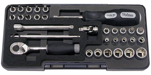 [72801140] SOCKET SET 1/4"SQ.DR. 6-P (72801140, PICHLER)