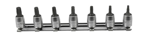 [7291100] 1/4 col. galvučių su Torx antgaliais rinkinys 7 vnt., ilgis 32 mm, be skylutės (7291100, PICHLER)