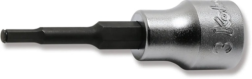 [73800333] HEX Bit Socket 3/8 in. Dr., 3 mm, Length 62 mm, with Grip Ring (73800333, PICHLER)
