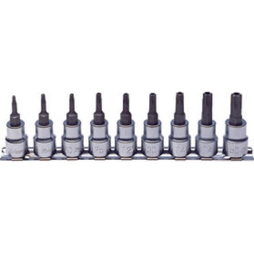 [73800466] Pretvandālisma TORX galviņu komplekts 3/8 collas, 9 gab. uz statņa (73800466, PICHLER)