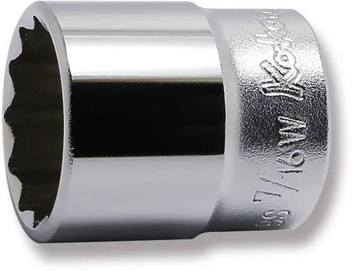 [73801042] 3/8 in. Drive Whitworth Socket 7/16 BSW, 12-Point, 32 mm Long (73801042, PICHLER)