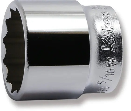 [73801044] 3/8 in. Drive Whitworth Socket 9/16 BSW, 12-Point, 35 mm Long (73801044, PICHLER)