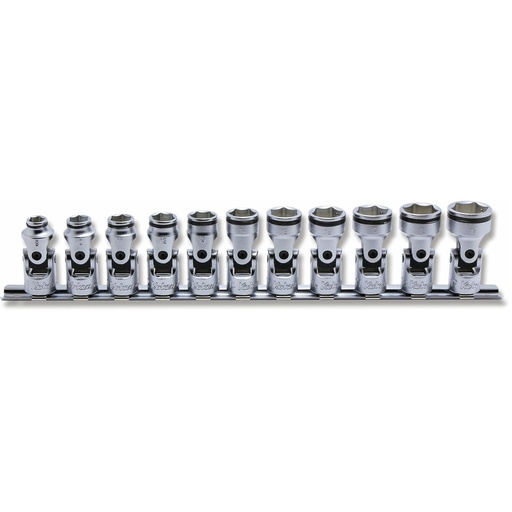 [73801149] Universālo galviņu komplekts 3/8 collas ar Nut Grip profilu, 11 gab. uz statņa (73801149, PICHLER)