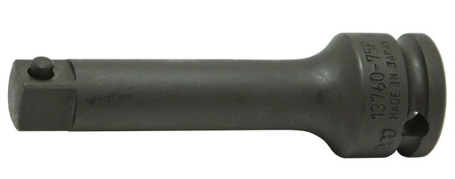 [73890372] Impact extension bar 3/8 inch drive, 75 mm, with hole, DIN 3121 form F (73890372, PICHLER)