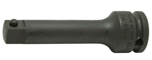 [73890379] Impact extension bar 3/8 inch drive, 75 mm, with pin, DIN 3121 form E (73890379, PICHLER)