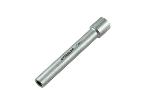[74163080] Through-Drive Socket 3/8 in., 6-Point, 8 mm, Long 120 mm (74163080, PICHLER)