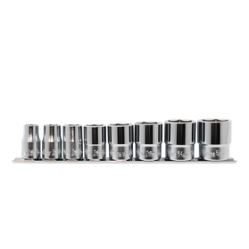 [74800741] 6-point socket set 1/2 in., Whitworth, 8 pcs on rail (74800741, PICHLER)