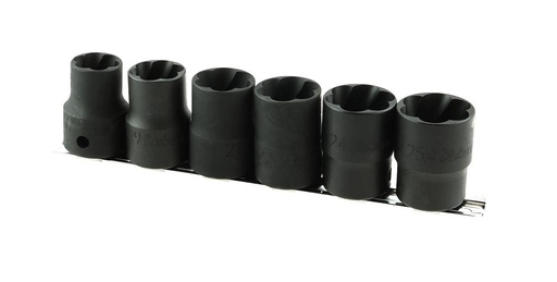 [74890050] Nut Twister Socket Set 1/2 in., 6 pcs on Rail (74890050, PICHLER)