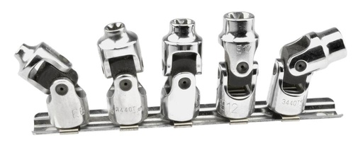 [78072000] E-Profile Universal Joint Socket Set, 5 pcs, E6–E14 (78072000, PICHLER)