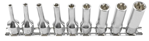 [7883650] E profila galviņu komplekts, 9 gab., E4–E16, 3/8 collas, garums 55 mm (7883650, PICHLER)