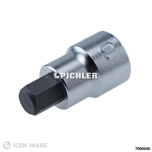 [7900040] Hex bit socket 3/8 in., 4 mm, length 38 mm (7900040, PICHLER)