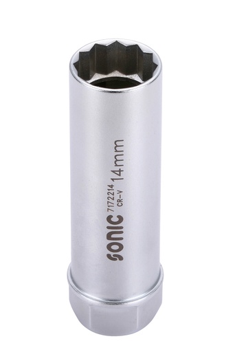 [7172214] Spark plug socket 3/8" 12-point with clip 14 mm (7172214, SONIC)
