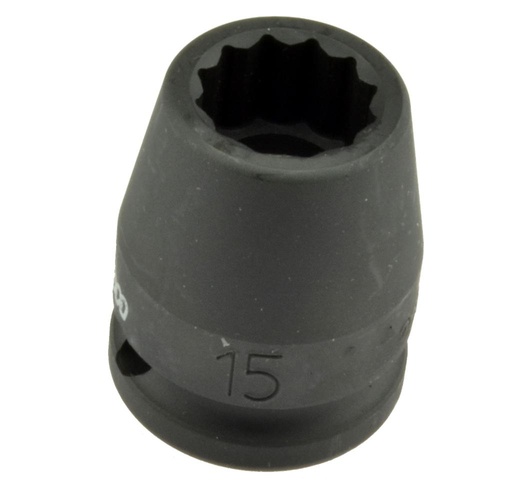 [7940650] 1/2 in. Drive Impact Socket, 15 mm, 12-Point (7940650, PICHLER)