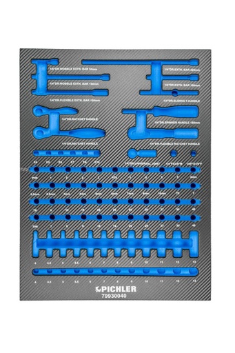 [79929040] Tool Trolley Insert for Socket Set 1/4 in. (87 pcs.) 79930040 (79929040, PICHLER)