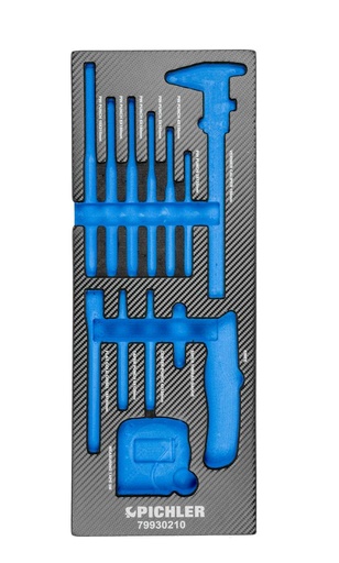 [79929210] Tool Trolley Insert for Additional Tool Set with Drifts (13 pcs.) 79930210 (79929210, PICHLER)