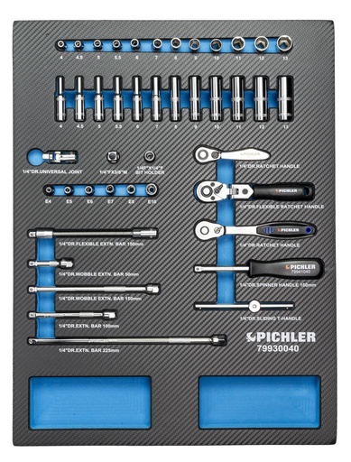 [79930040] 1/4 collas muciņu komplekts 87 gab. (79930040, PICHLER)