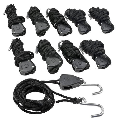 [80251144] Spannleine Universal m.S-Haken + Ratsche Satz VPE 10 Stück (80251144, PICHLER)