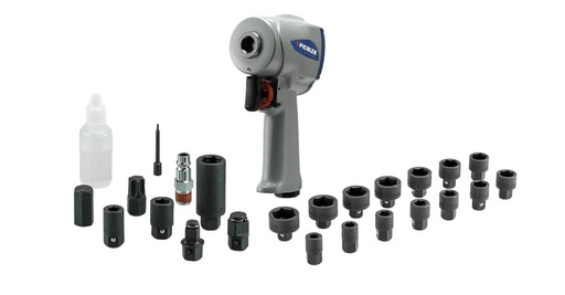 [80303002] XS-MULTI Impact Wrench and Impact Socket Set, 15 pcs. (80303002, PICHLER)