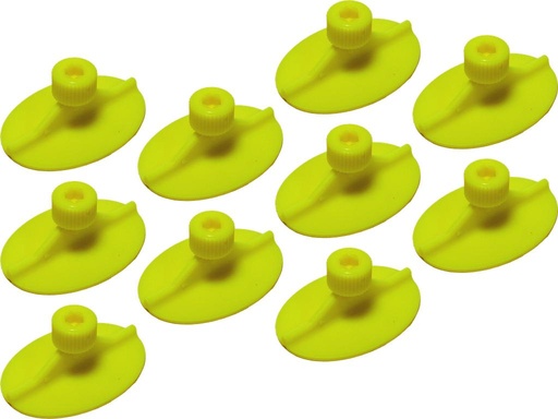 [90321720] Glue on Bolts Yellow Oval 33x47mm Unit 10 pieces (90321720, PICHLER)