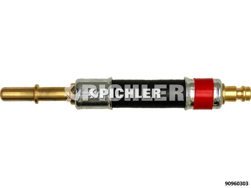 [90960303] Adapteris 90° Ø8,00 mm (sarkans) ar DN5 aizbāzni (90960303, PICHLER)