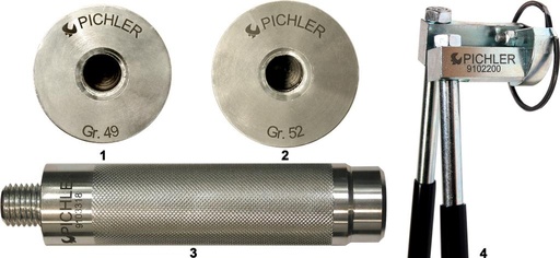 [9103325] Wheel bearing thrust piece set 4 pieces for PSA with pliers (9103325, PICHLER)