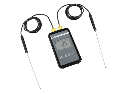[110211_1] Digitālais precīzijas termometrs ar diferenciālo mērīšanu un 2 K tipa termopārīm (110211_1, LEITENBERGER)