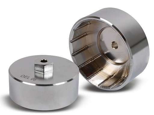 [400088_2] Oil filter wrench milled metal version (Ø 74.6 mm; 15 surfaces & grooves) (400088_2, LEITENBERGER)