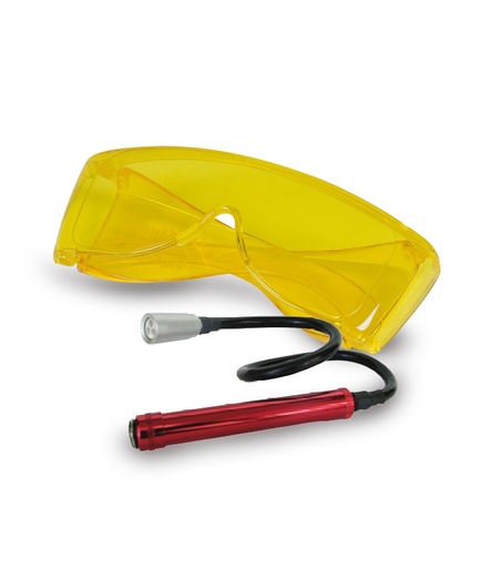 [DECKAEK145] UV „cobra" LED lempa su fluorescenciniais akiniais (DECKAEK145, ECOTECHNICS)