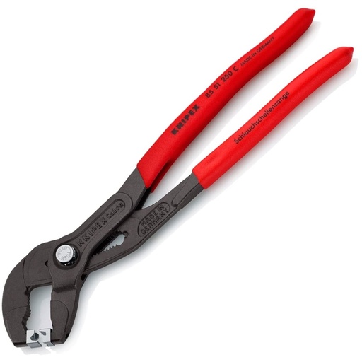 [85 51 250 C SB] KNIPEX žarnų apkabų (spyruoklinių) replės 250 mm (85 51 250 C SB, KNIPEX)