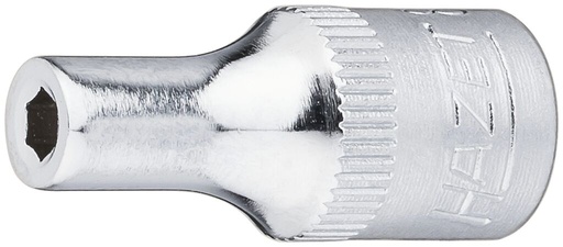 [850-3] Socket - 1/4 inch (6.3 mm) square, hollow (850-3, HAZET)
