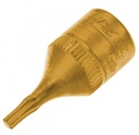 [8502-T8] Screwdriver socket - 1/4 inch (6.3 mm) square, hollow (8502-T8, HAZET)