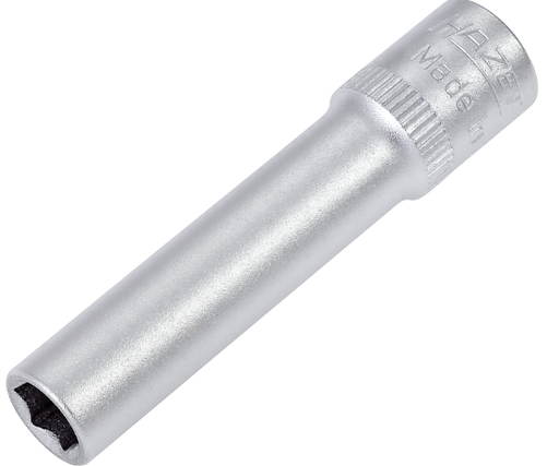 [850LG-6] Socket - 1/4 inch (6.3 mm) square, hollow (850LG-6, HAZET)