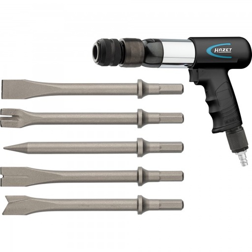 [9035H/6] Pneimatiskais āmurs ar 6 kaltu komplektu (9035H/6, HAZET)