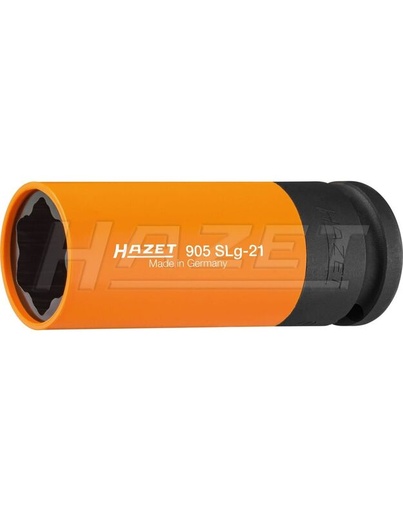 [905SLG-21] Impact socket 1/2" deep for special bolts 21mm (905SLG-21, HAZET)