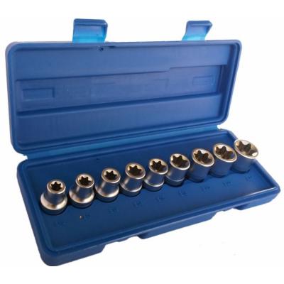 [912709] Galvučių komplektas E-tipo 1/2"DR (9 vnt.) (912709, OMBRA)