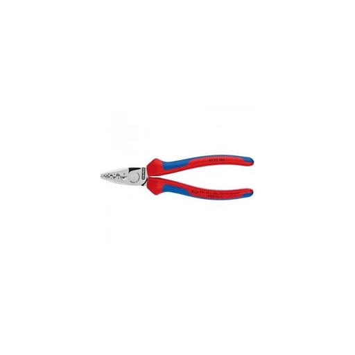 [97 72 180] KNIPEX presēšanas knaibles vadu uzgaļiem (čaulītēm) 180 mm (97 72 180, KNIPEX)