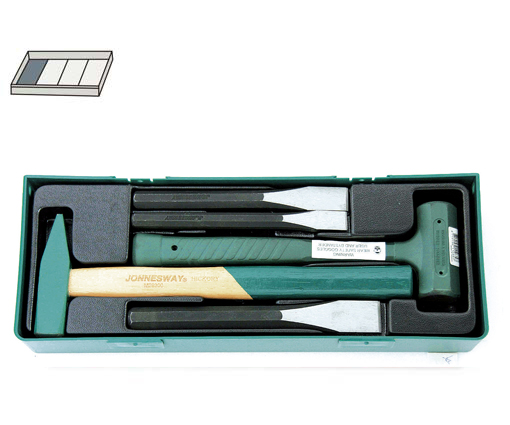 [AG010026SP] 5PCS HAMMER CHISEL SET (AG010026SP, JONNESWAY)